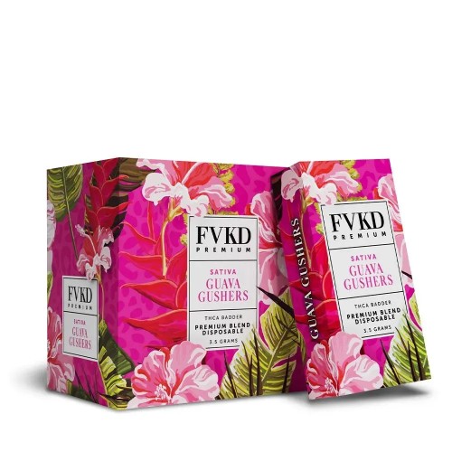 FVKD THCA 3.5G PREMIUM THCA BLEND DISPO- GUAVA GUSHERS (S)