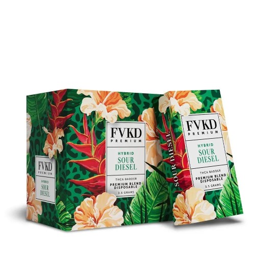 FVKD THCA 3.5G PREMIUM THCA BLEND DISPO- SOUR DIESEL (H)
