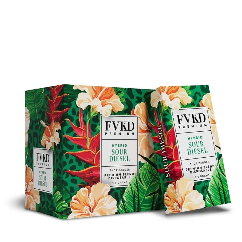 FVKD THCA 3.5G PREMIUM THCA BLEND DISPO- SOUR DIESEL (H)