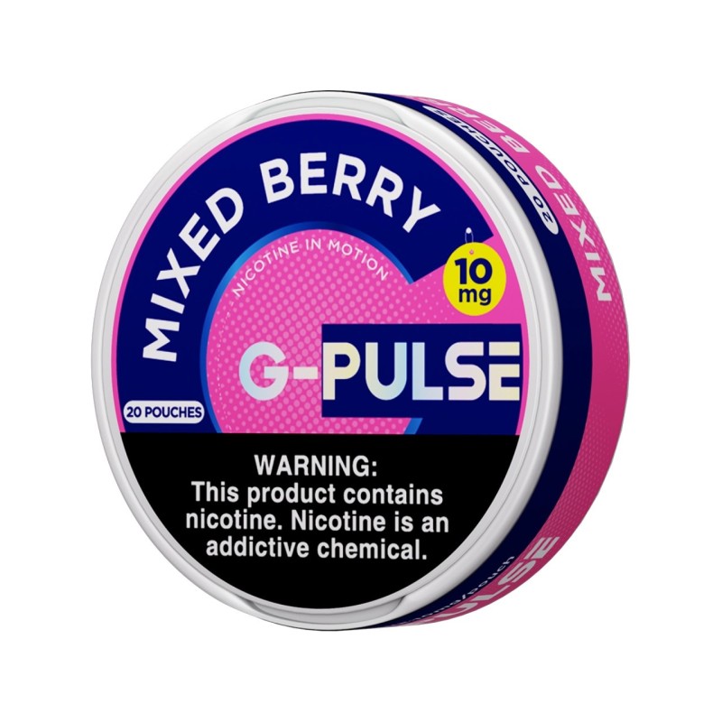 G PULSE NICOTINE POUCH 10MG- MIXED BERRY