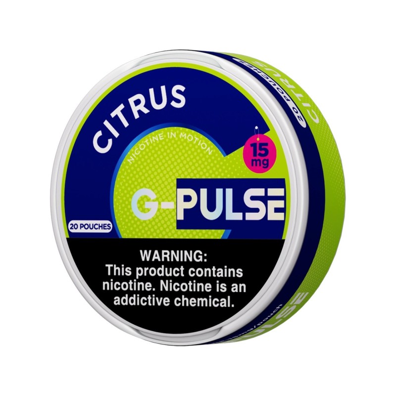 G PULSE NICOTINE POUCH 15MG- CITRUS