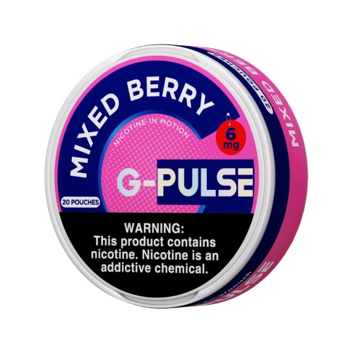 G PULSE NICOTINE POUCH 6MG- MIXED BERRY
