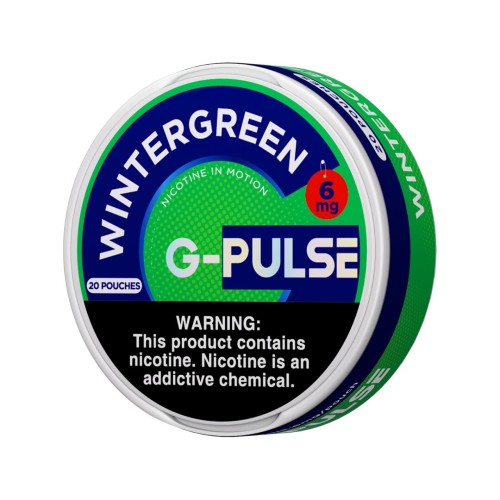 G PULSE NICOTINE POUCH 6MG- WINTERGREEN