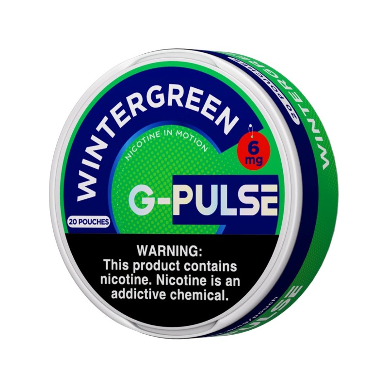 G PULSE NICOTINE POUCH 6MG- WINTERGREEN