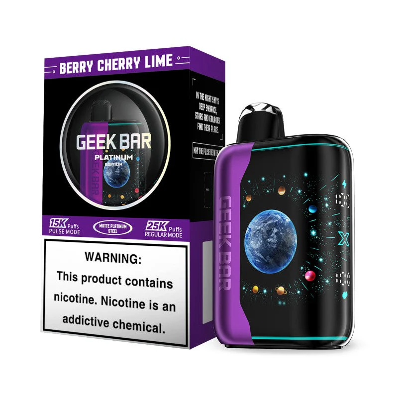 GEEK BAR PULSE X 25000 PLATINUM EDITION- BERRY CHERRY LIME
