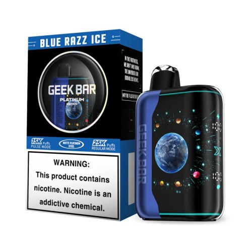 GEEK BAR PULSE X 25000 PLATINUM EDITION- BLUE RAZZ ICE