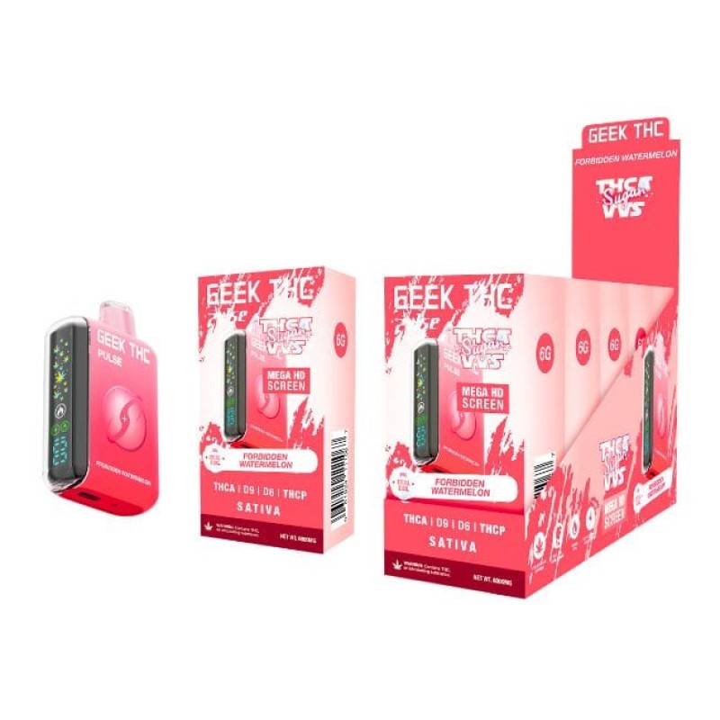 GEEK THC PULSE X 7.5G THC-A SUGAR - FORBIDDEN WATERMELON (S)