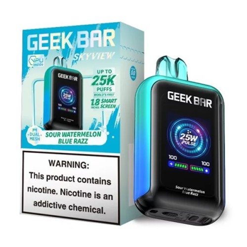 GEEKBAR SKY VIEW 25000- SOUR WATERMELON BLUE RAZZ