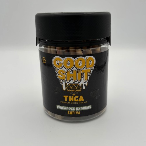 GOOD SHIT THCA DIAMOND 50CT PREROLL- PINEAPPLE EXPRESS (S)