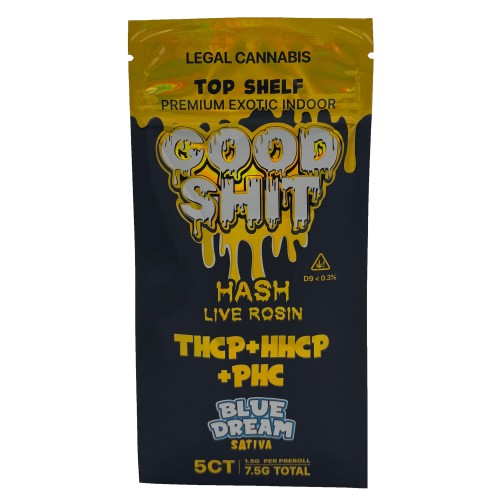GOOD SHIT TOP SHELF PREMIUM EXOTIC INDOOR HASH LIVE ROSIN- BLUE DREAM (S)