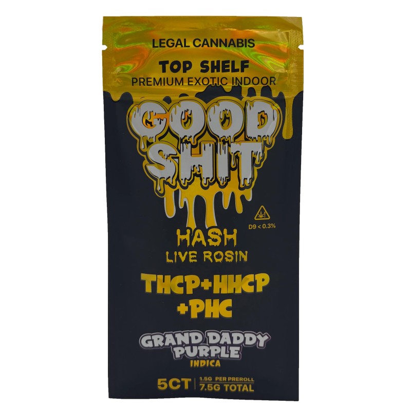 GOOD SHIT TOP SHELF PREMIUM EXOTIC INDOOR HASH LIVE ROSIN- GRAND DADDY PURPLE (I)