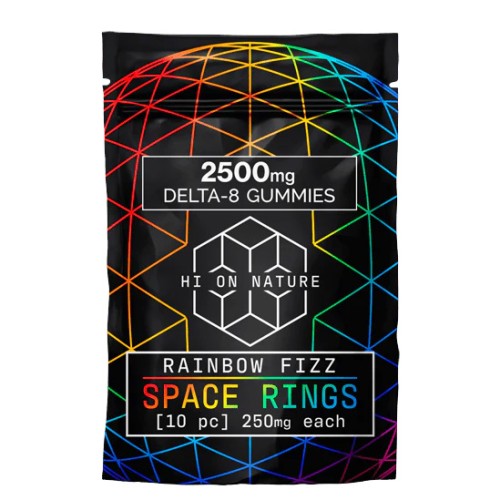 GUMMY HI ON NATURE 2500MG RAINBOW FIZZ