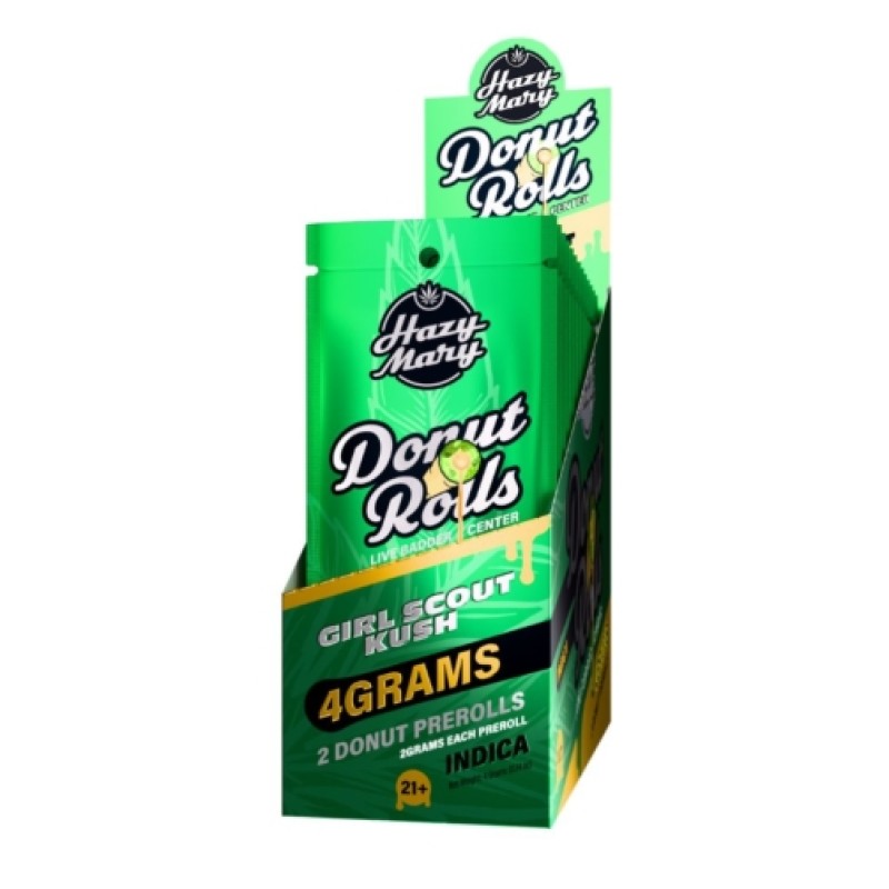 HAZY MARY 4G THCA DONUT ROLLS - GIRL SCOUT KUSH (I)