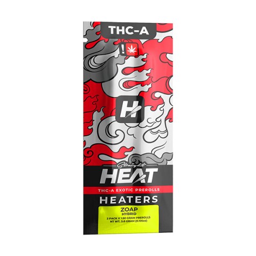 HEATERS 3G THC-A PREROLLS - ZOAP (H)