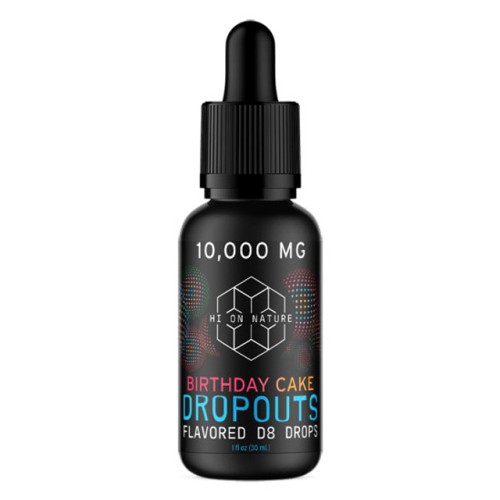HI ON NATURE 10,000MG TINCTURE D8 DROPOUTS BIRTHDAY CAKE