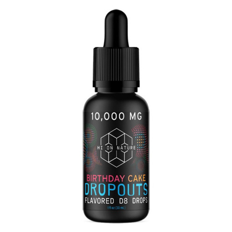 HI ON NATURE 10,000MG TINCTURE D8 DROPOUTS BIRTHDAY CAKE