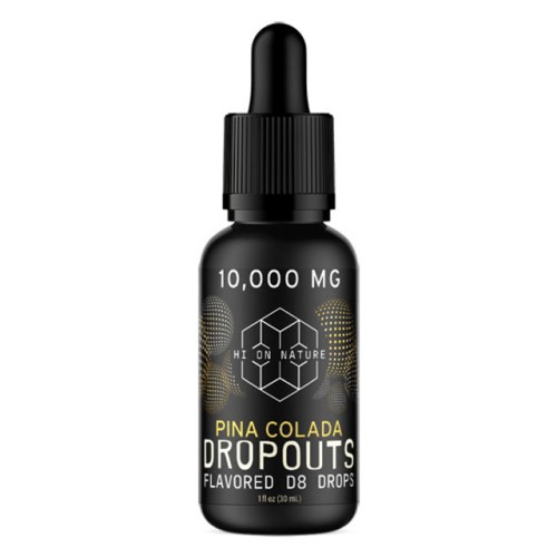 HI ON NATURE 10,000MG TINCTURE D8 DROPOUTS PINA COLADA