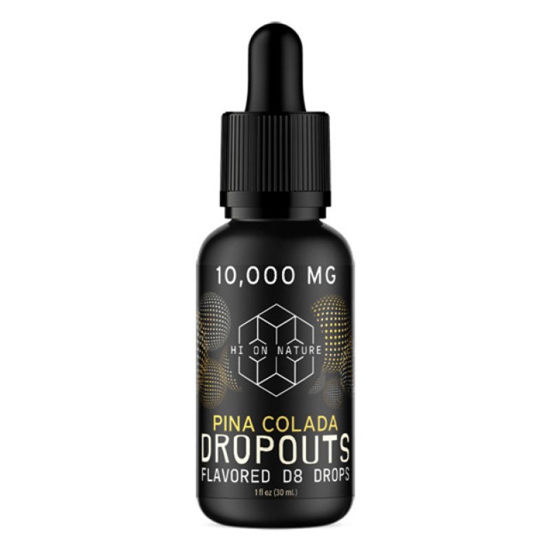 HI ON NATURE 10,000MG TINCTURE D8 DROPOUTS PINA COLADA