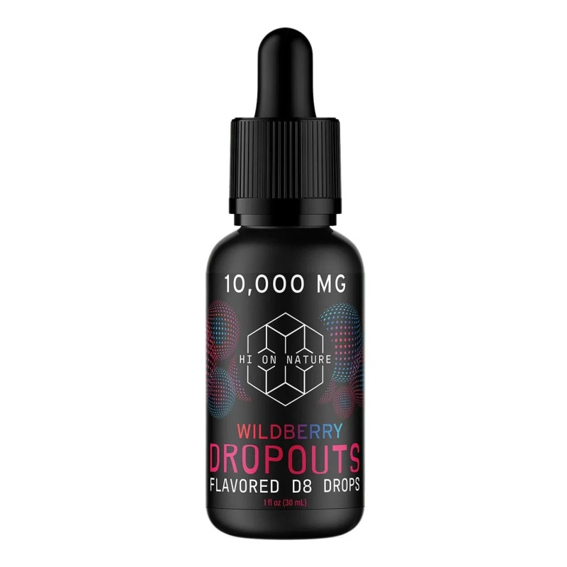 HI ON NATURE 10,000MG TINCTURE D8 DROPOUTS WILDBERRY