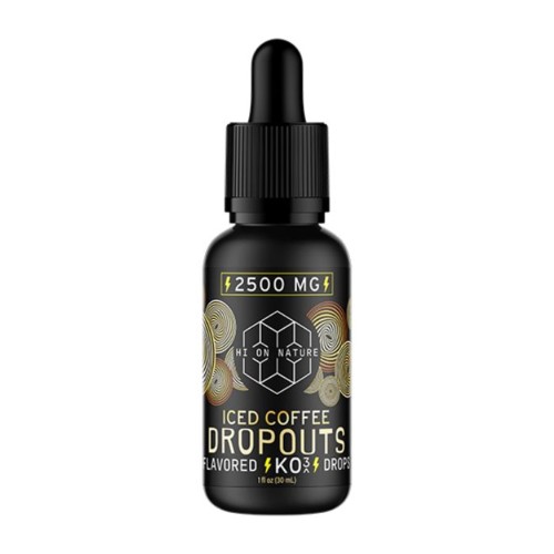 HI ON NATURE 2500MG TINCTURE D8 DROPOUTS- ICED COFFEE