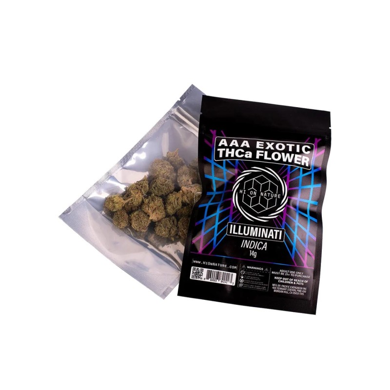 HI ON NATURE AAA THCA EXOTIC FLOWER 14G- ILLUMINATI (I)