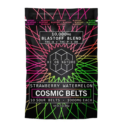 HI ON NATURE BLASTOFF BLEND COSMIC BELT 10000MG- STRAWBERRY WATERMELON