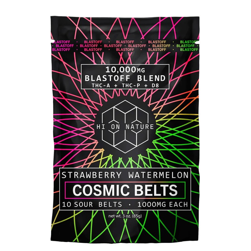 HI ON NATURE BLASTOFF BLEND COSMIC BELT 10000MG- STRAWBERRY WATERMELON