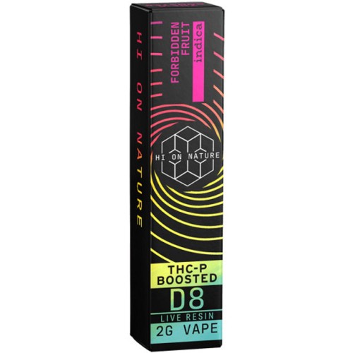HI ON NATURE D8/THC-P 2G DISPOSABLE VAPE FORBIDDEN FRUIT INDICA