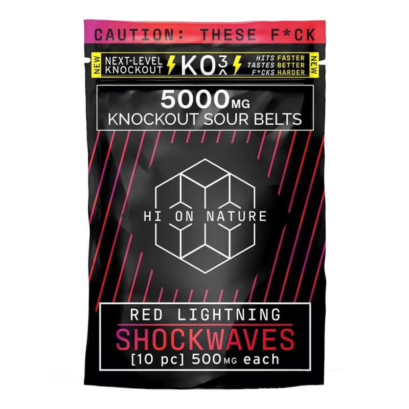 HI ON NATURE KO3 SHOCKWAVES 5000MG RED LIGHTNING