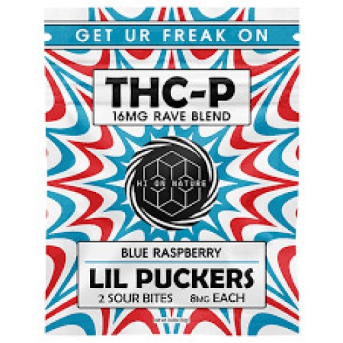 HI ON NATURE LIL PUCKERS THCP GUMMIES 25CT/2PK- BLUE RASPBERRY