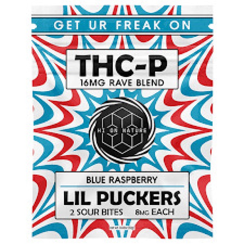 HI ON NATURE LIL PUCKERS THCP GUMMIES 25CT/2PK- BLUE RASPBERRY