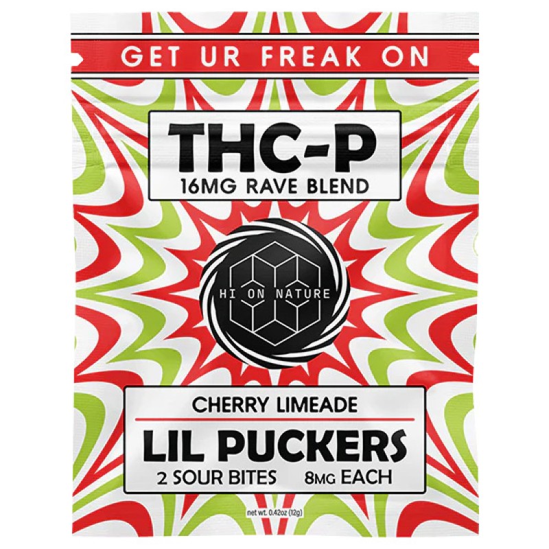 HI ON NATURE LIL PUCKERS THCP GUMMIES 25CT/2PK- CHERRY LIMEADE