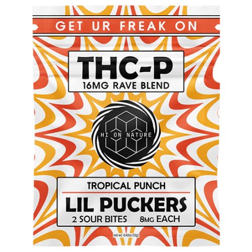 HI ON NATURE LIL PUCKERS THCP GUMMIES 25CT/2PK- TROPICAL PUNCH