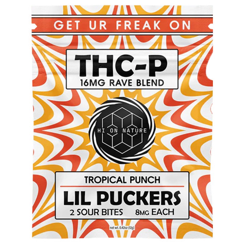 HI ON NATURE LIL PUCKERS THCP GUMMIES 25CT/2PK- TROPICAL PUNCH
