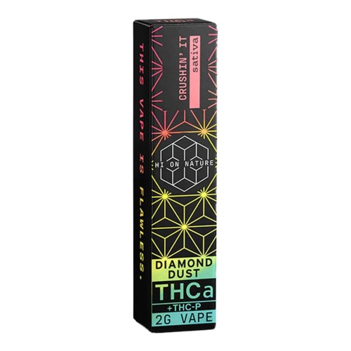 HI ON NATURE THC-A/ THC-P 2G DISPOSABLE VAPE CRUSHIN IT SATIVA