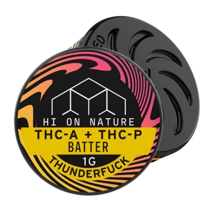 HI ON NATURE THC-A/ THC-P BATTER AND DIAMOND 1G DABS THUNDERFUCK