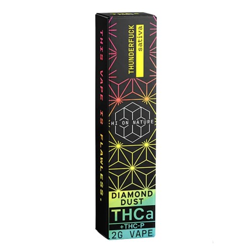 HI ON NATURE THC-A/ THC-P 2G DISPOSABLE VAPE THUNDERFUCK SATIVA