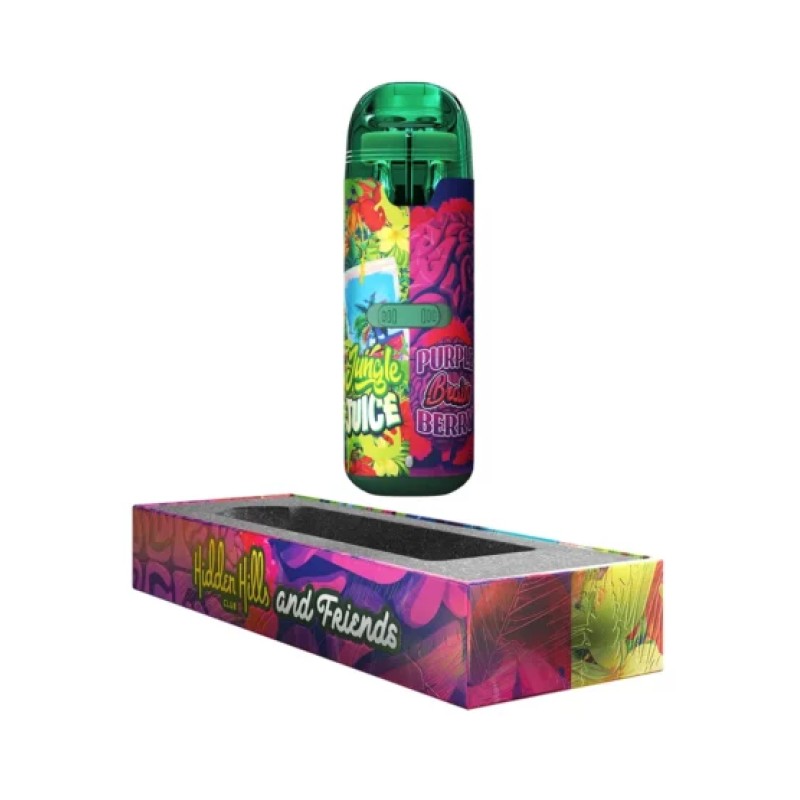 HIDDEN HILLS 2G DISPO 5CT COLLAB- JUNGLE JUICE/PURPLE BRAIN BERRY