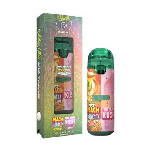 HIDDEN HILLS 2G DISPO 5CT COLLAB- PEACH FUNFETTI/PINK BERRY KUSH