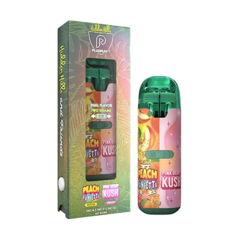 HIDDEN HILLS 2G DISPO 5CT COLLAB- PEACH FUNFETTI/PINK BERRY KUSH