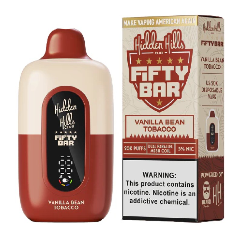HIDDEN HILLS X FIFTY BAR - VANILLA BEAN TOBACCO