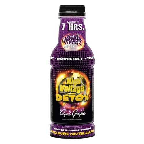 HIGH VOLTAGE 7-HR DETOX DRINK 16OZ- ACAI GRAPE
