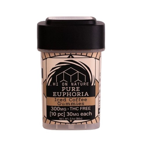 HI ON NATURE PURE EUPHORIA GUMMIES 300MG/30MG EACH- ICED COFFEE GUMMIES