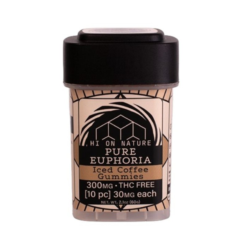 HI ON NATURE PURE EUPHORIA GUMMIES 300MG/30MG EACH- ICED COFFEE GUMMIES