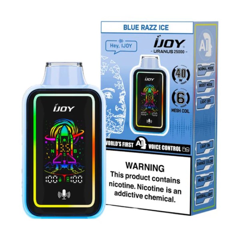 IJOY URANUS 25000- BLUE RAZZ ICE