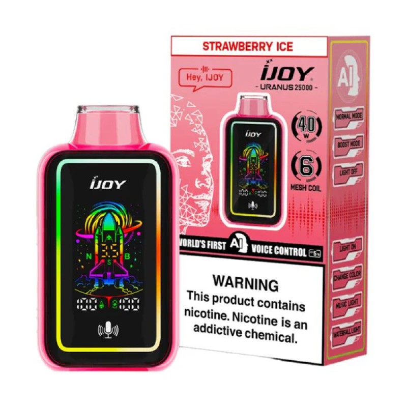IJOY URANUS 25000- STRAWBERRY ICE