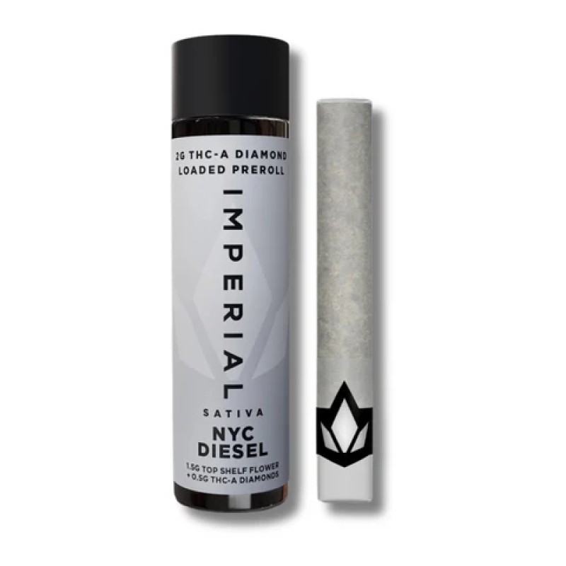 IMPERIAL 2G THC-A LOADED PREROLLS 10PK - NYC DIESEL (S)