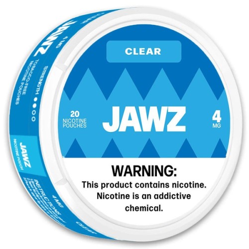 JAWZ 4MG NICOTINE POUCHES - CLEAR