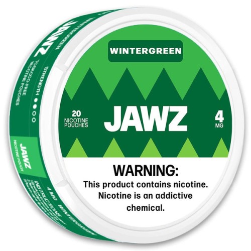 JAWZ 4MG NICOTINE POUCHES - WINTER GREEN