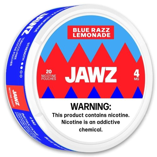 JAWZ 8MG NICOTINE POUCHES - BLUE RAZZ LEMONADE